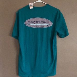 Vineyard Vines T-shirt, nautical teal NWT